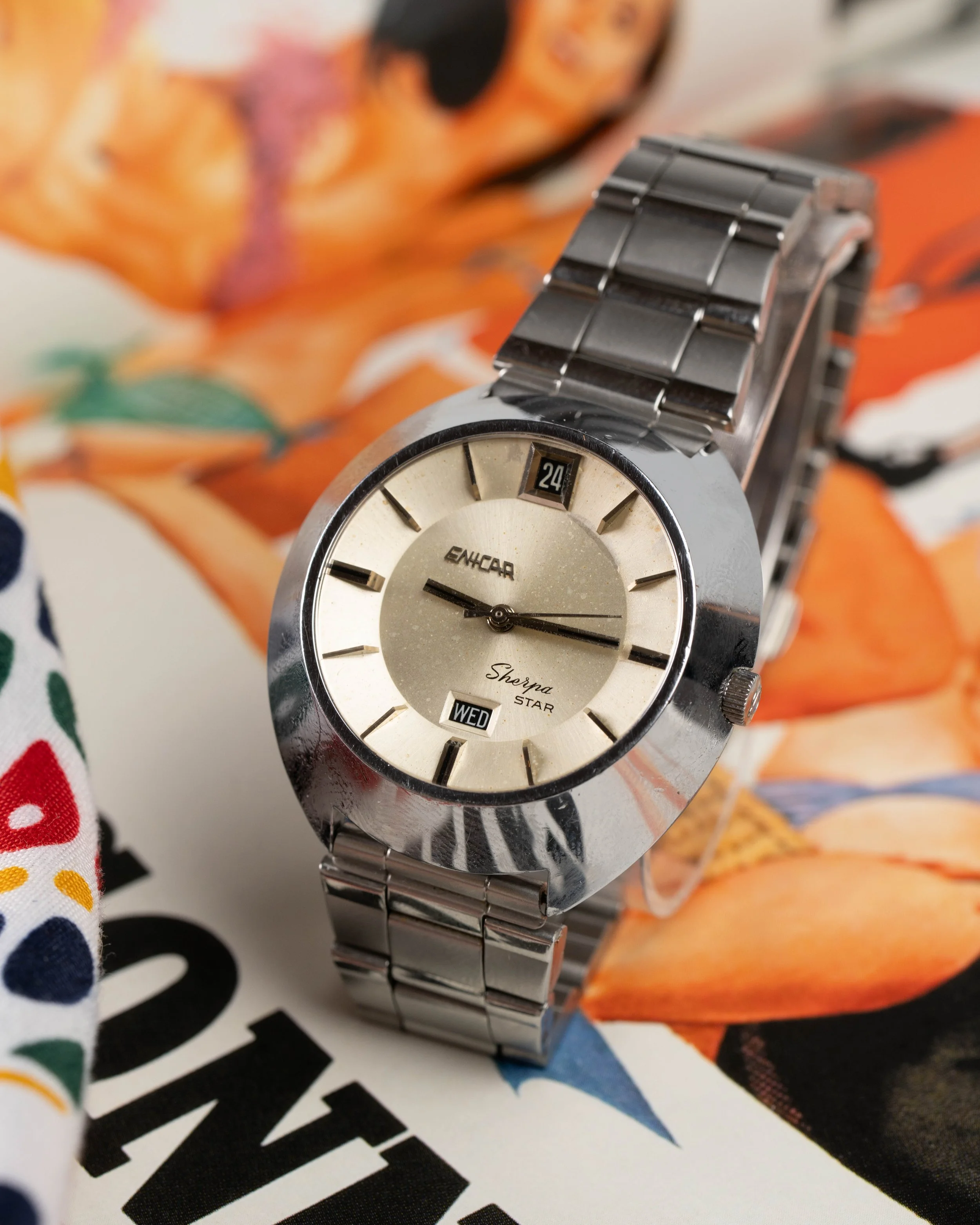 Enicar Sherpa Star Automatic Day Date — Arrows Vintage Watches